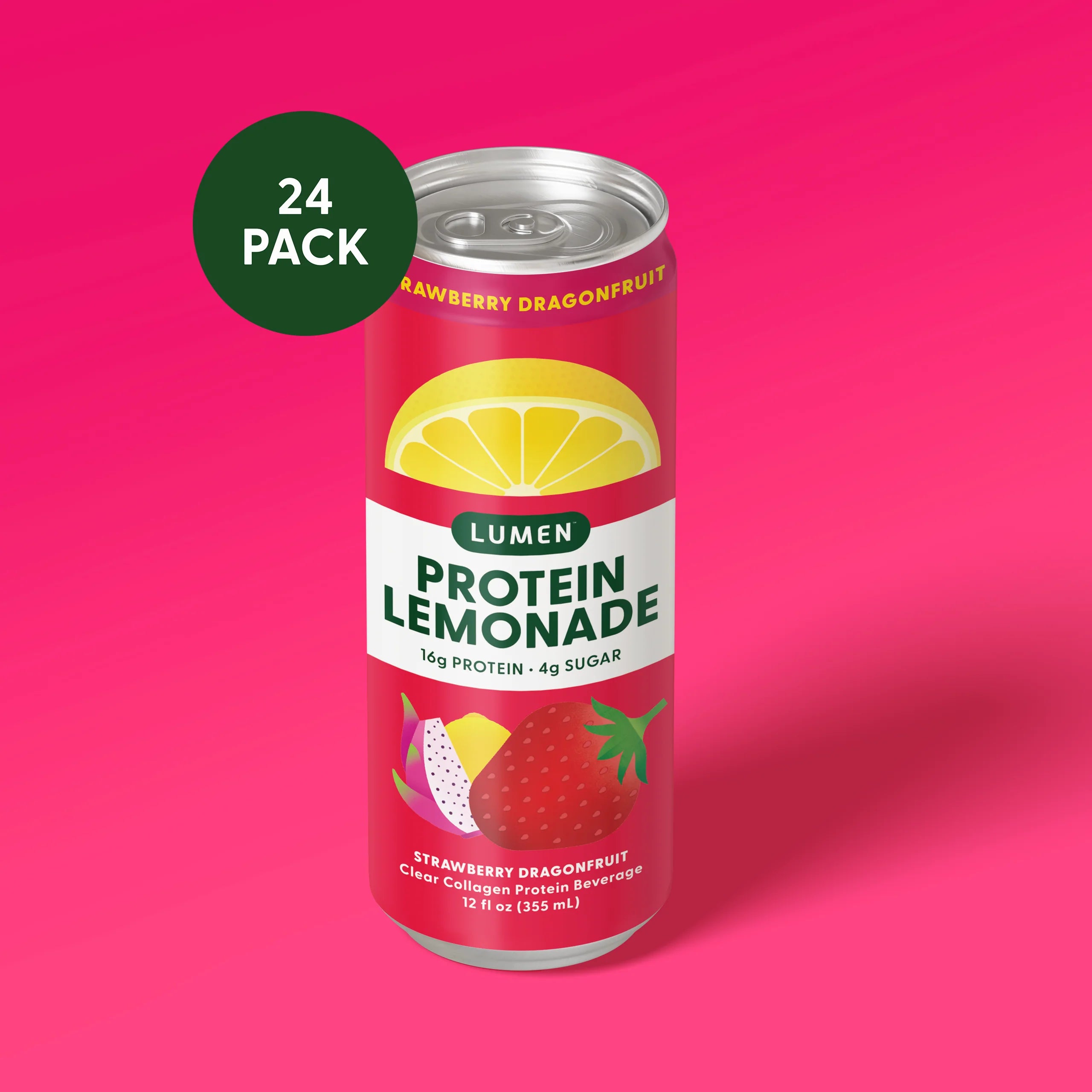 Strawberry Dragon Fruit Protein Lemonade