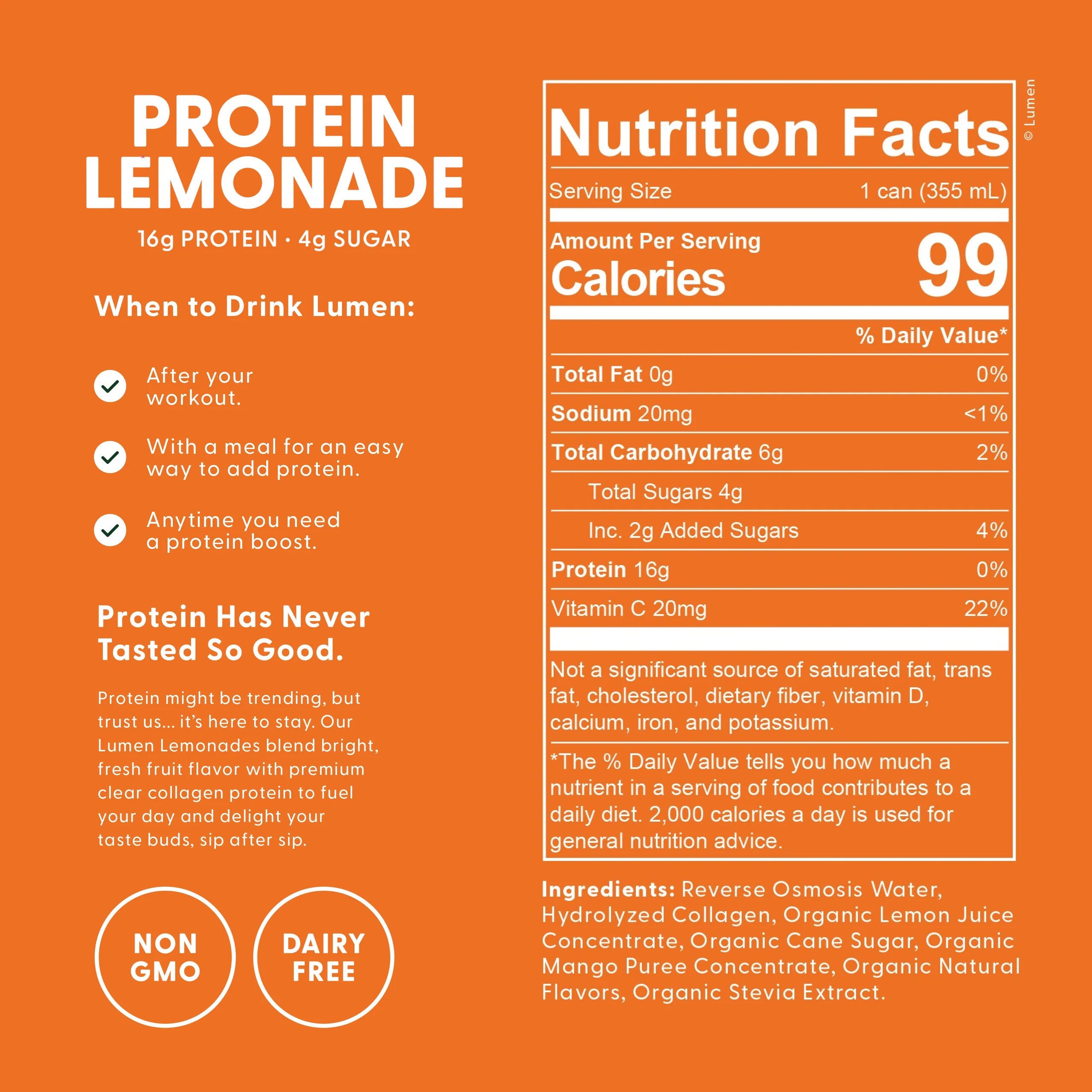 Mango Chili Protein Lemonade